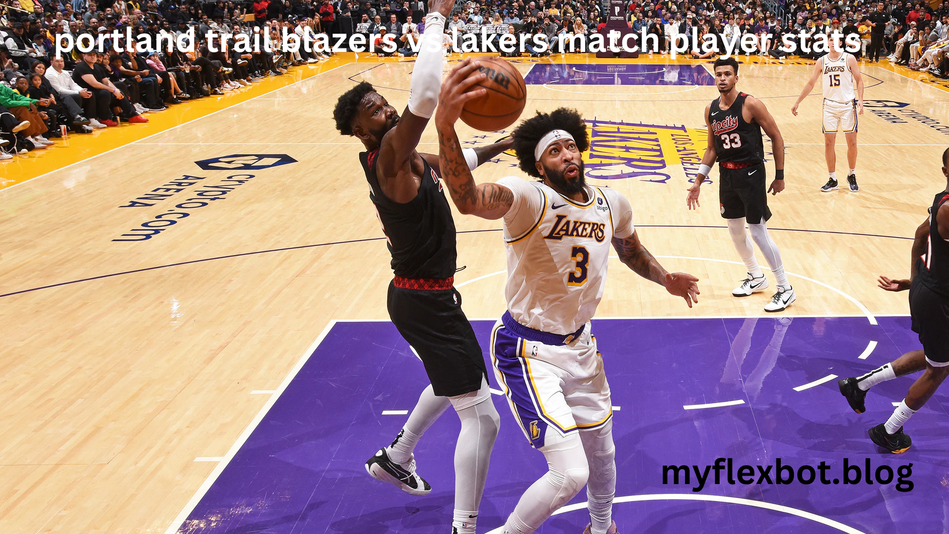 portland trail blazers vs lakers match player stats